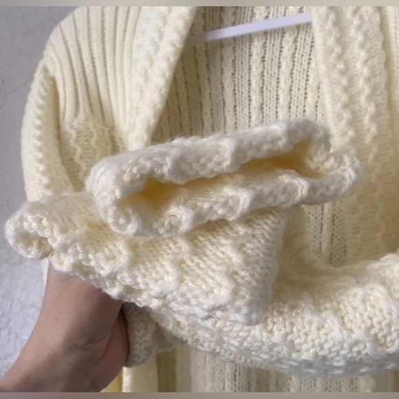 Vintage Country Craft Cardigan Sweater Women's Size Medium Beige 70’s 80’s GUC - Picture 12 of 15